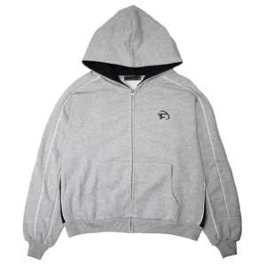faze heather gray paneled zip up